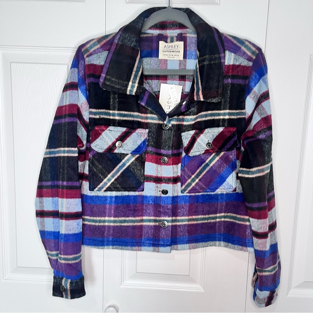 Ashley By 26 International Multicolor Plaid Shacket